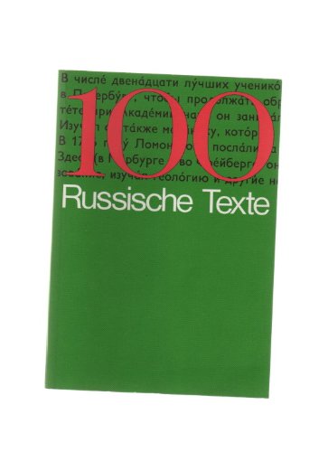 Beispielbild fr Modernes Russisch. 100 Texte zum Verkauf von medimops