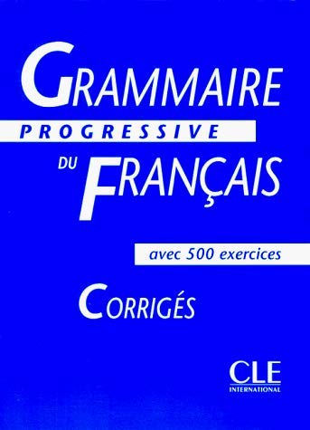 Beispielbild fr Grammaire progressive du Francais. Lsungsheft. Avec 500 exercices. Corriges. (Lernmaterialien) zum Verkauf von medimops