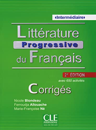 9783125299290: Littrature progressive - Niveau intermdiaire. Corrigs