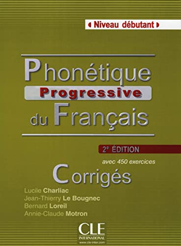 9783125299450: Phontique progressive/Niveau dbutant/Corrigs