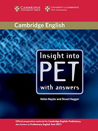 Stock image for Insight into PET: Lower intermediate. Student's Book with answers for sale by Buchmarie
