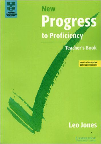 Stock image for New Progress to Proficiency, Teacher's Book for sale by medimops
