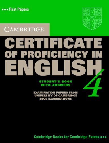9783125342088: Cambridge Certificate of Proficiency in English 4. Self Study Pack