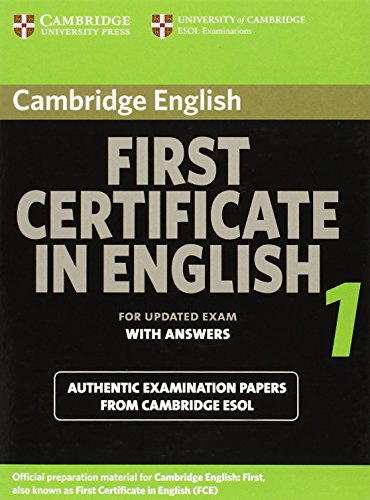 9783125342439: Cambridge First Certificate in English 1. Student's Book with answers