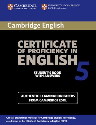 9783125343634: Cambridge Certificate of Proficiency in English 5. Student's Book with Answers