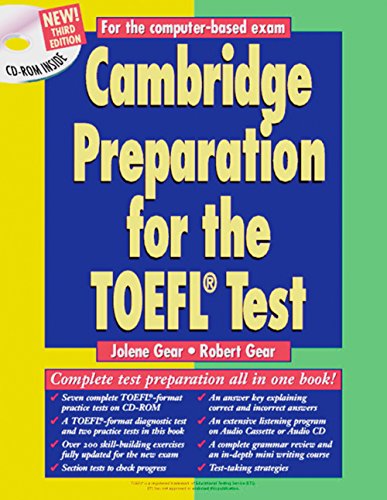 Stock image for Cambridge Preparation for the TOEFL Test. Fourth Edition: Cambridge Preparation for the TOEFL Test with CD-ROM: Internet-Based-Test iBT. Intermediate to advanced for sale by medimops