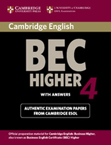 9783125345690: Cambridge BEC. Student's Book with answers. Higher 4