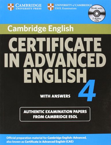 9783125346727: Cambridge Certificate in Advanced English 4 for updated exam. Self-study Pack (Student's Book with answers and 2 Audio-CDs)