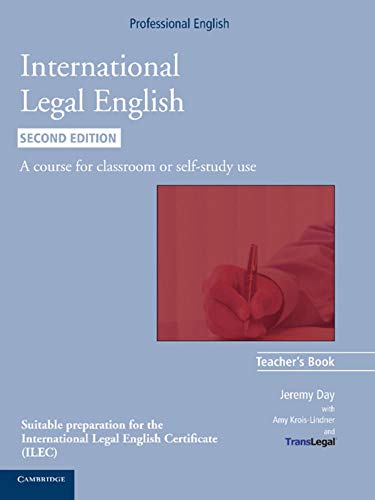 9783125351912: International Legal English/Teacher's Book/2nd edition