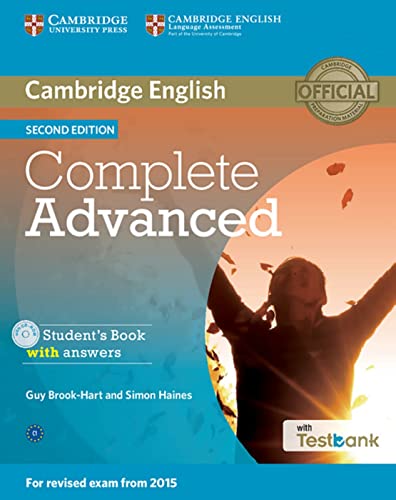 Imagen de archivo de Testbank Complete Advanced Second edition: Student's Book with answers with CD-ROM with Testbank a la venta por medimops