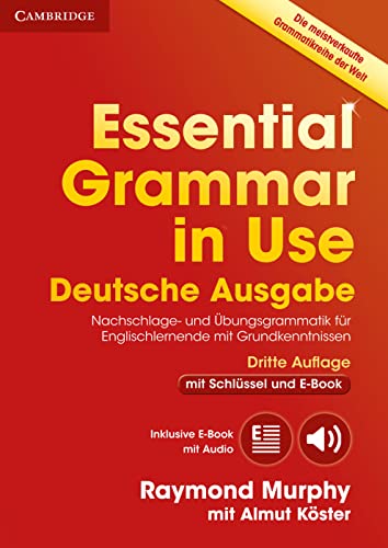 Imagen de archivo de Essential Grammar in Use: German Third Edition . Book with answers and Interactive ebook a la venta por medimops