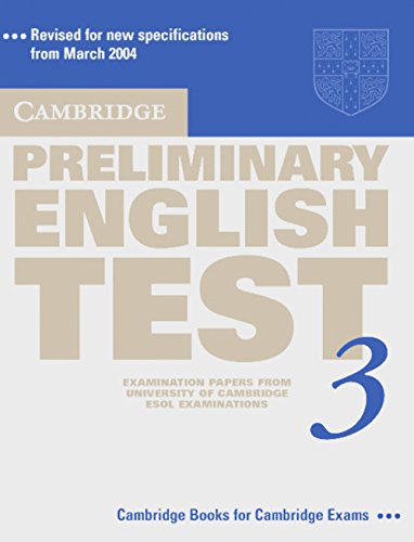9783125392380: Cambridge Preliminary English Test 3 New Edition: Lower intermediate. Student's Book