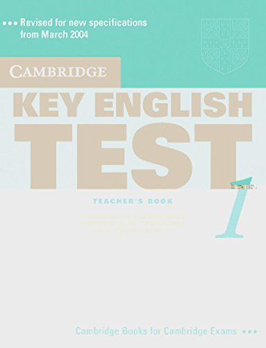Beispielbild fr Cambridge Key English Test 1 New Edition: Beginner. Teacher's Book zum Verkauf von medimops
