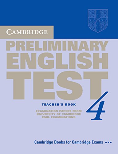 Beispielbild fr Cambridge Preliminary English Test 4. Students Book: Examination papers from University of Cambridge ESOL Examinations: English for Speakers of Other Languages. For new specifications from March 2004 zum Verkauf von medimops