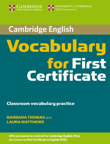 9783125395275: Cambridge Vocabulary for First Certificate: Edition without answers