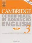 9783125396364: Cambridge Certificate in Advanced English 3. Student's Book with answers.