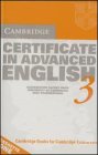 9783125396395: Cambridge Certificate in Advanced English 3, 2 Cassettes