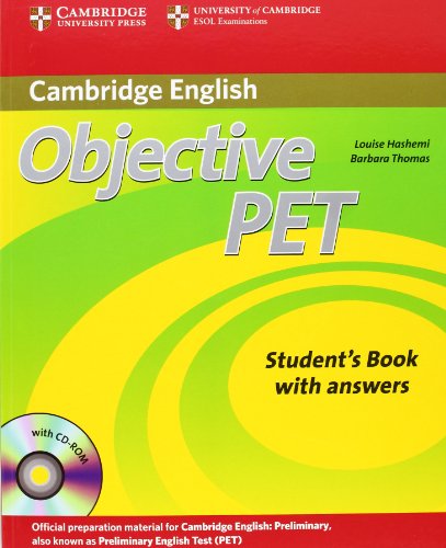Beispielbild fr Objective PET - Second Edition. Student's Book with answers and CD-ROM zum Verkauf von medimops
