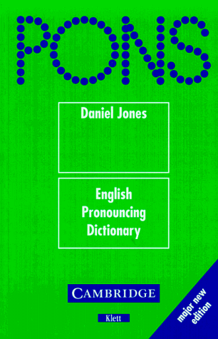 PONS WÃ¶rterbuch, English Pronouncing Dictionary (9783125396814) by Jones, Daniel; Roach, Peter; Hartman, James