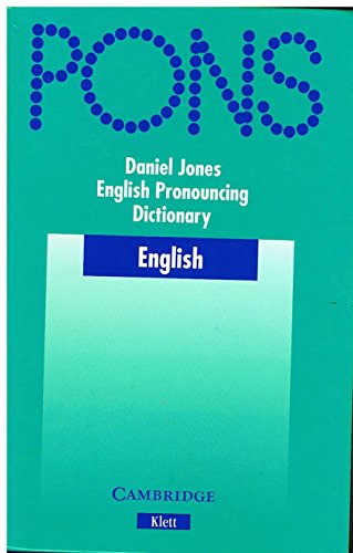 Beispielbild fr PONS English Pronouncing Dictionary. zum Verkauf von Ammareal