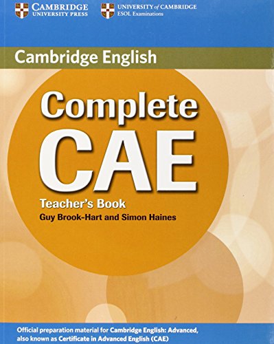 Beispielbild fr Complete CAE / Teacher's Book zum Verkauf von medimops