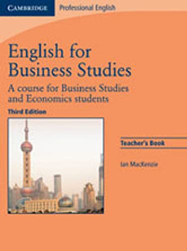 9783125398917: English for Business Studies - Third Edition. Teacher's Book