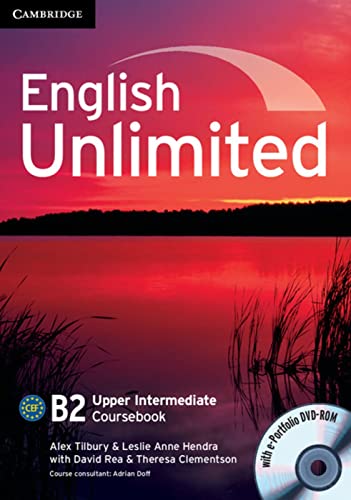 Imagen de archivo de English Unlimited B2 - Upper-Intermediate. Coursebook with e-Portfolio DVD-ROM + 3 Audio-CDs a la venta por medimops