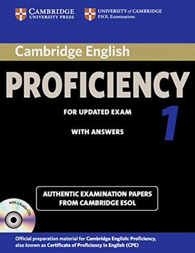 9783125399709: Cambridge Certificate of Proficiency in English 1 for updated exam. Student's Book Pack (Student's Book with answers and 2 Audio CDs)
