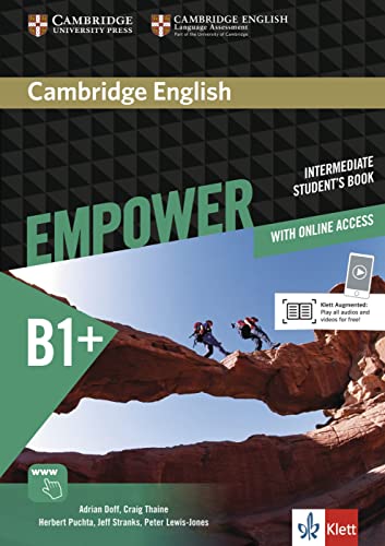 Stock image for Cambridge English Empower B1+: Student's Book + assessment package, personalised practice, online workbook & online teacher support for sale by medimops