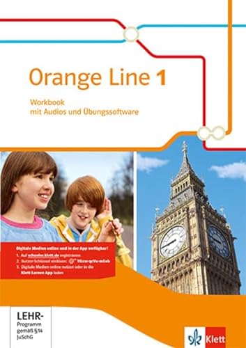 9783125480810: Orange Line 1. Workbook mit Audios und bungssoftware. Ausgabe 2014