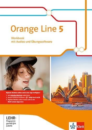 Imagen de archivo de Orange Line. Workbook mit Audios und  bungssoftware 9. Schuljahr. Ausgabe 2014 a la venta por WorldofBooks