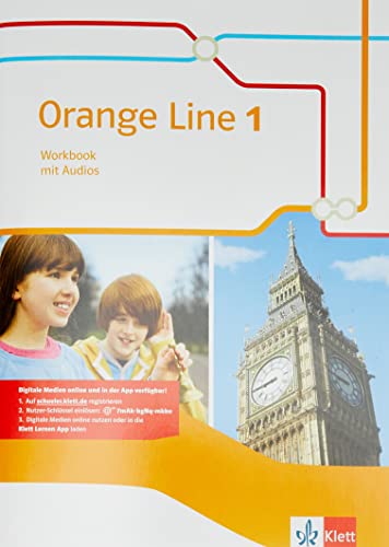 9783125482814: Orange Line 1. Workbook mit Klett Lernen APP. Ausgabe 2014