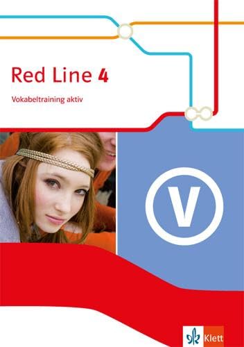 9783125488045: Red Line 4. Vokabeltraining aktiv 8. Schuljahr. Ausgabe 2014