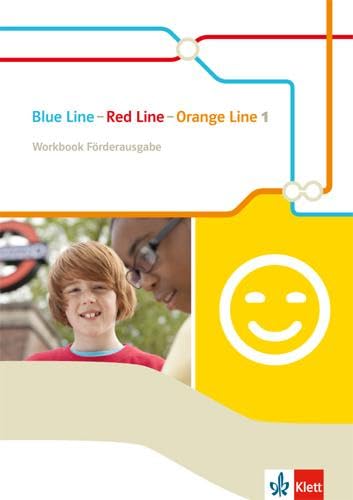 9783125489110: Blue Line - Red Line - Orange Line 5. Klasse. Workbook Frderausgabe: Begleitmaterial zu allen Klett Englischlerhwerken auer Green Line