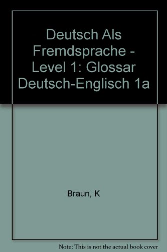 Stock image for Deutsch als Fremdsprache, Glossar Deutsch-Englisch for sale by Antiquariat Armebooks