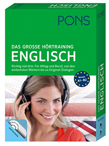 9783125604445: PONS Das groe Hrtraining Englisch: Richtig viel drin! Von den einfachsten Wrtern bis zu Original-Dialogen in ber 400 Minuten Spielzeit