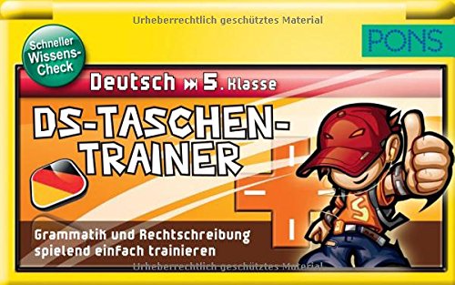 Beispielbild fr PONS DS Taschentrainer Deutsch 5. Klasse: Grammatik und Rechtschreibung spielend einfach trainieren zum Verkauf von medimops