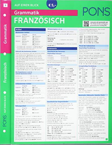 PONS Grammatik auf einen Blick Französisch (PONS Auf einen Blick) - Unknown