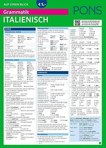 Beispielbild fr PONS Grammatik auf einen Blick Italienisch zum Verkauf von Blackwell's