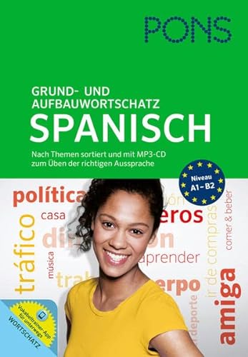 9783125619753: PONS Grund- und Aufbauwortschatz Spanisch: Nach Themen sortiert und mit MP3-CD zum ben der richtigen Aussprachen