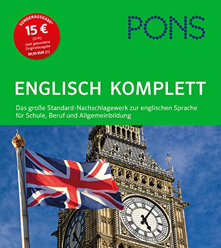 Imagen de archivo de PONS Englisch komplett: Das gro e Standard-Nachschlagewerk zur englischen Sprache für Schule, Beruf und Allgemeinbildung a la venta por Books From California