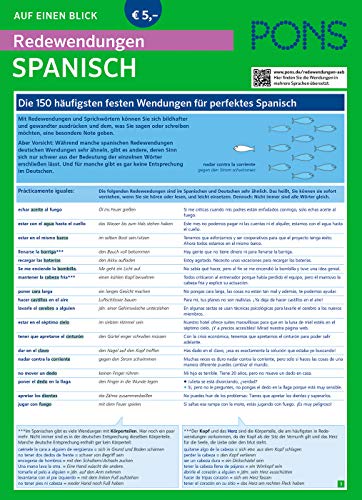 Beispielbild fr PONS Redewendungen Spanisch auf einen Blick -Language: german zum Verkauf von GreatBookPrices