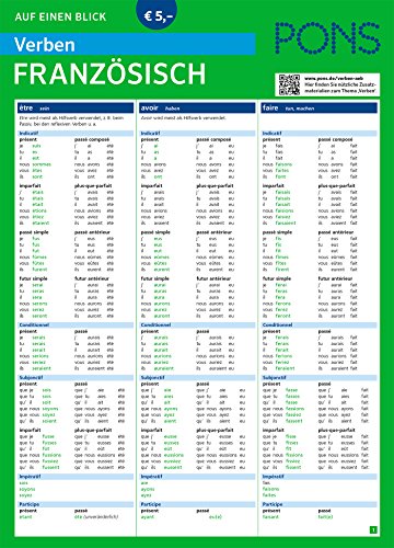 9783125626690: PONS Verben auf einen Blick Franzosisch