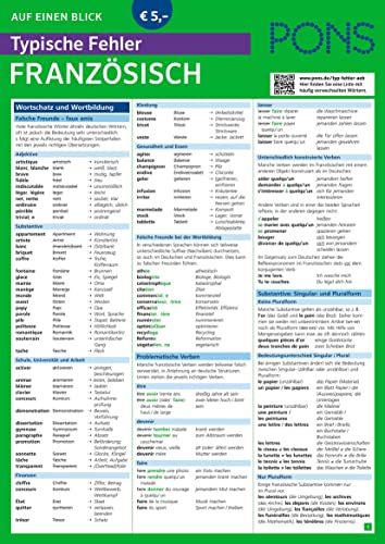 Beispielbild fr PONS Auf einen Blick Typische Fehler Franzsisch zum Verkauf von Blackwell's