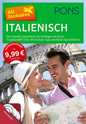 9783125627543: PONS All Inclusive Italienisch: Der schnelle Sprachkurs fr Anfnger mit Buch, 3 Audio+MP3-CDs, Wortschatz-App und Reise-Sprachfhrer