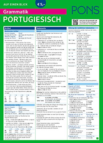 Beispielbild fr PONS Grammatik auf einen Blick Portugiesisch zum Verkauf von Blackwell's
