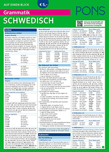 Stock image for PONS Grammatik auf einen Blick Schwedisch -Language: german for sale by GreatBookPrices