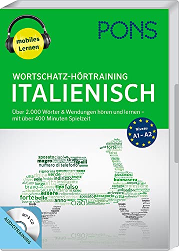 PONS Wortschatz-Hoertraining Italienisch mit Begleitheft und MP3-CD