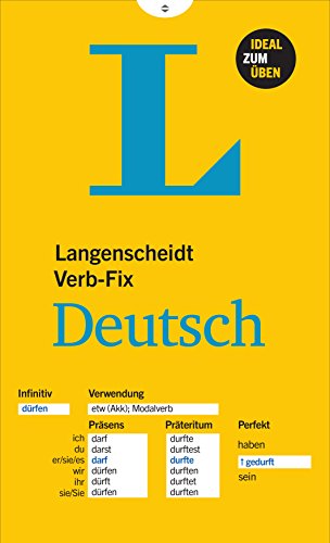 Stock image for Langenscheidt Verb-Fix Deutsch (Langenscheidt German Verb-Fix): Deutsche Verben auf einen Blick - Ideal zum ben (Langenscheidt Irregular Verbs at a glance) (German Edition) for sale by GF Books, Inc.