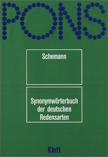 Beispielbild fr PONS Wrterbuch, Synonymwrterbuch der deutschen Redensarten zum Verkauf von medimops